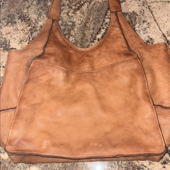 Lucky Brand Patti leather hobo tote in Topanga Tan. - Picture 14 of 16